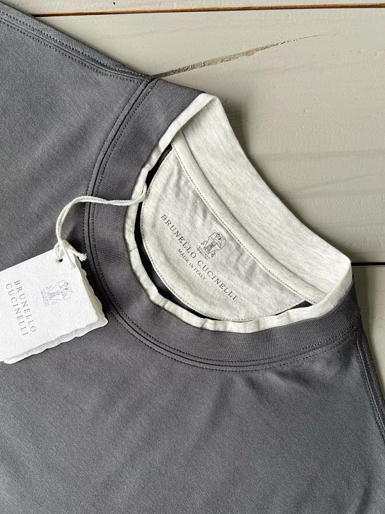 Футболка Brunello Cucinelli Premium layered-effect - Dark Grey