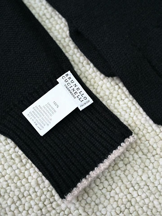 Кашемировые перчатки Brunello Cucinelli premium - Black