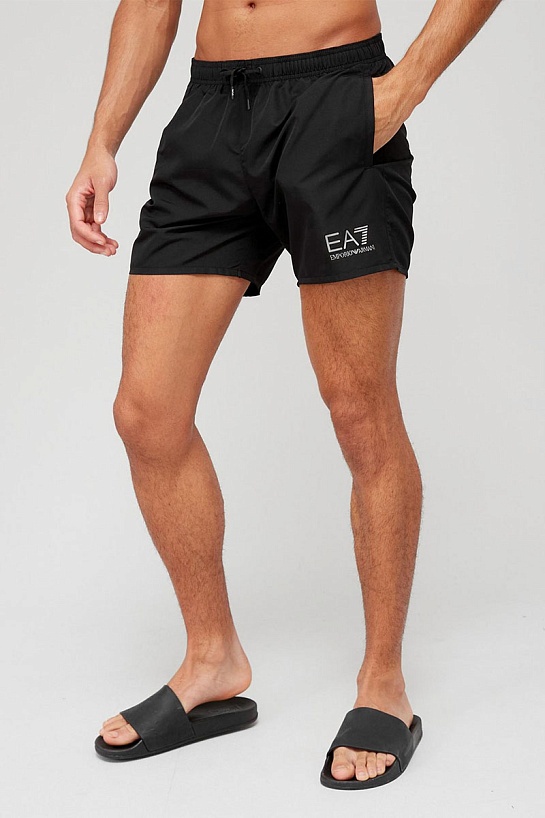 Мужские чёрные шорты Emporio Armani 7