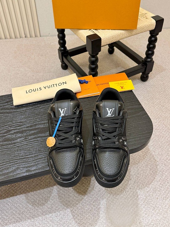 Мужские кроссовки Louis Vuitton Trainer - Black