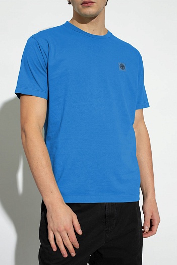 Мужская футболка Stone Island compass-patch - Navy   