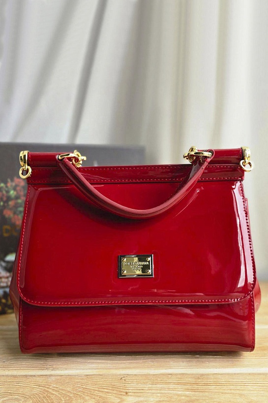 Кожаная сумка Dolce & Gabbana Sicily 25x19 см