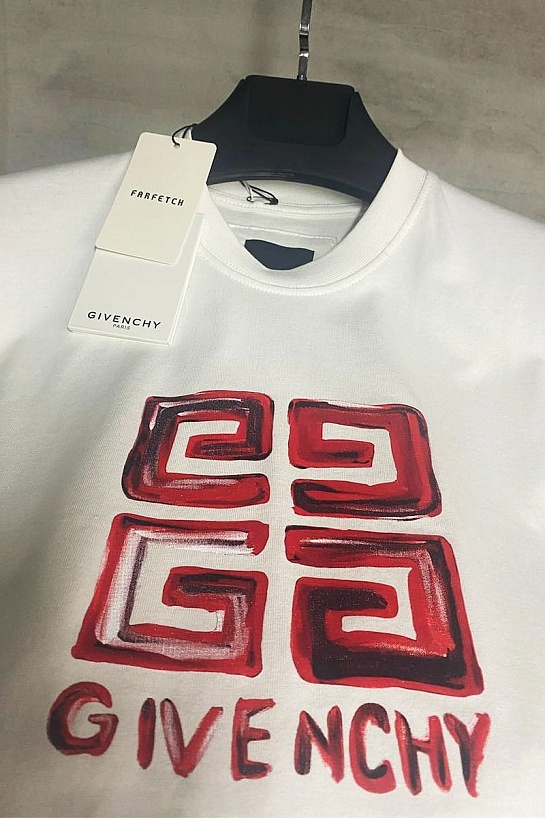 Мужская футболка белого цвета Givenchy 4G