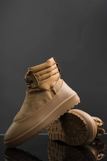 Ботинки с мехом UGG Classic Mini Lace-Up - Chestnut   