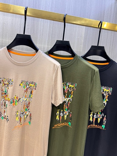 Мужская футболка Hermes Premium - Black   