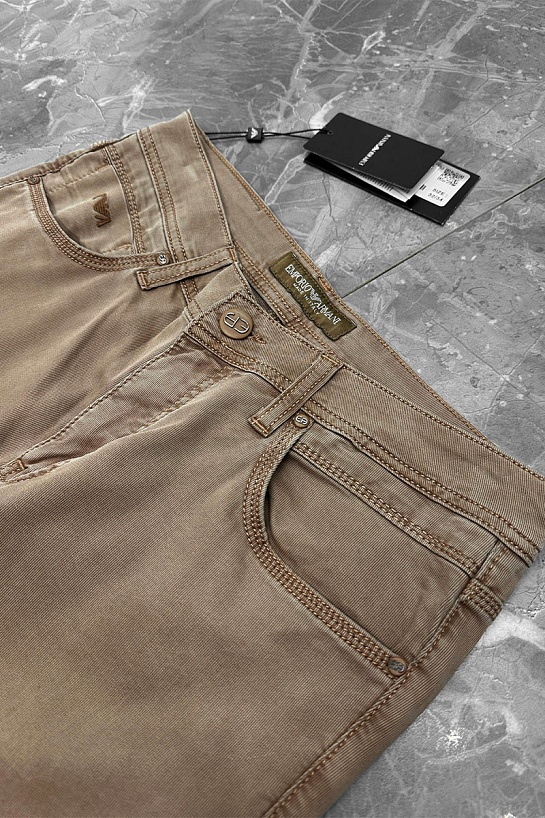 Мужские джинсы Emporio Armani straight - Brown