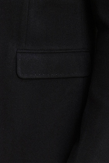Чёрное мужское пальто Burberry logo label   
