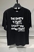 Чёрная оверсайз футболка Vetements Flat Earth