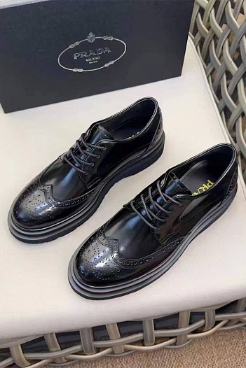 Лакированные ботинки Prada premium - Black   