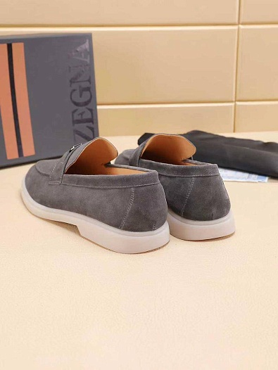 Мужские замшевые лоферы Ermenegildo Zegna   