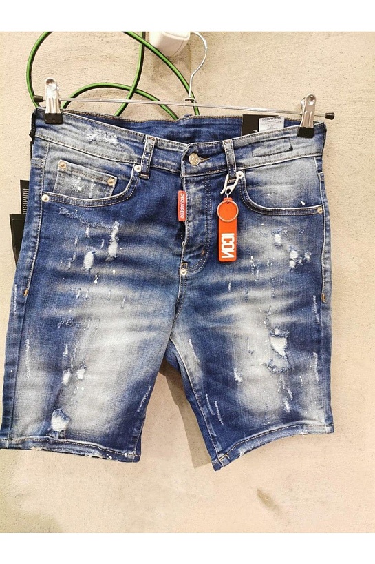 Джинсовые шорты Dsquared2 "ICON" - Blue