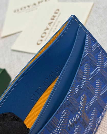 Кожаный кардхолдер Goyard Saint Sulpice premium 10.5x7 см   