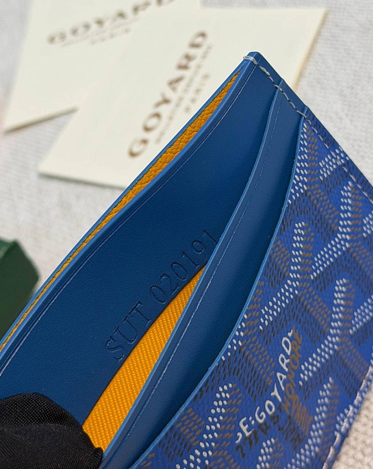 Кожаный кардхолдер Goyard Saint Sulpice premium 10.5x7 см