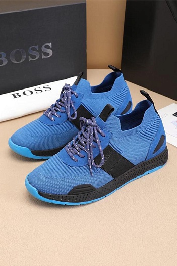 Текстильные кроссовки Hugo Boss Titanium - Blue   