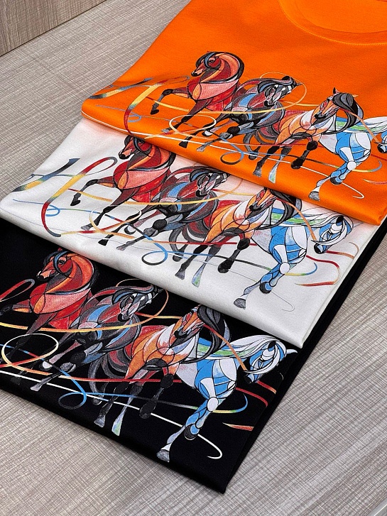 Футболка белого цвета Hermes Premium