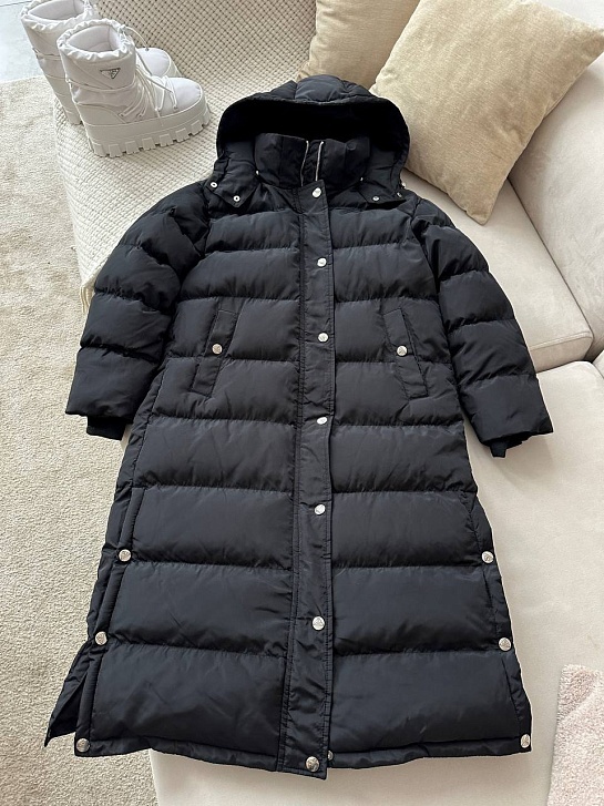 Женская чёрная куртка Prada Premium