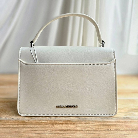 Женская сумка Karl Lagerfeld ikonik 22x15 см - White