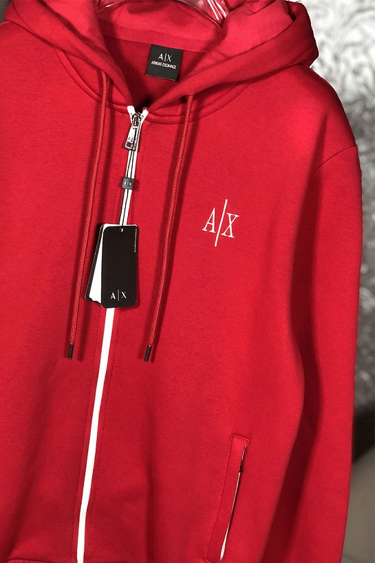 Утеплённая кофта на флисе Armani Exchange - Red