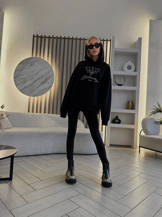 Женские черные леггинсы Balenciaga