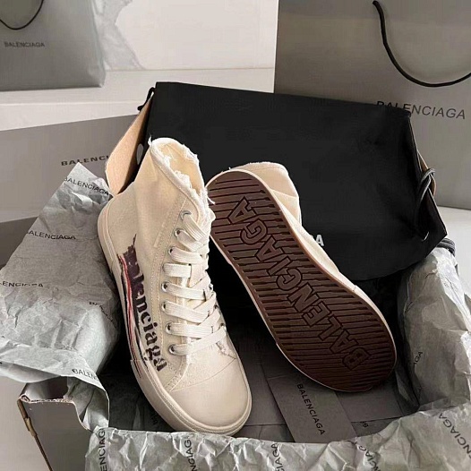 Женские кеды Balenciaga белого цвета   