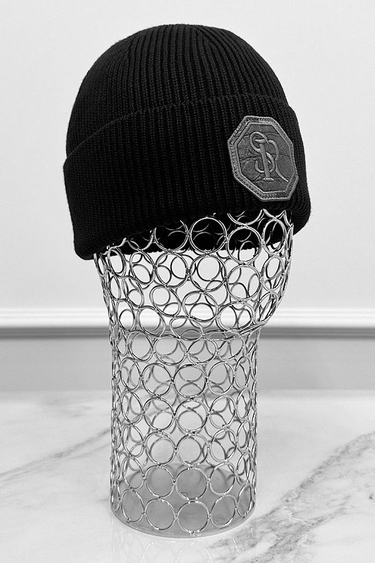 Шапка Stefano Ricci logo-embroidered - Black