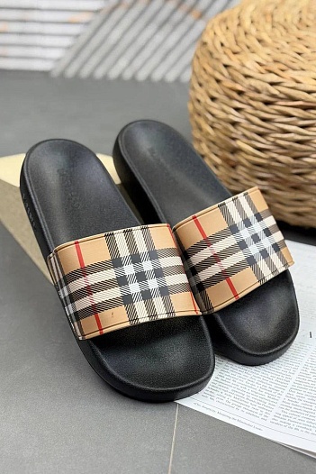 Мужские шлёпанцы Burberry Furley Check   