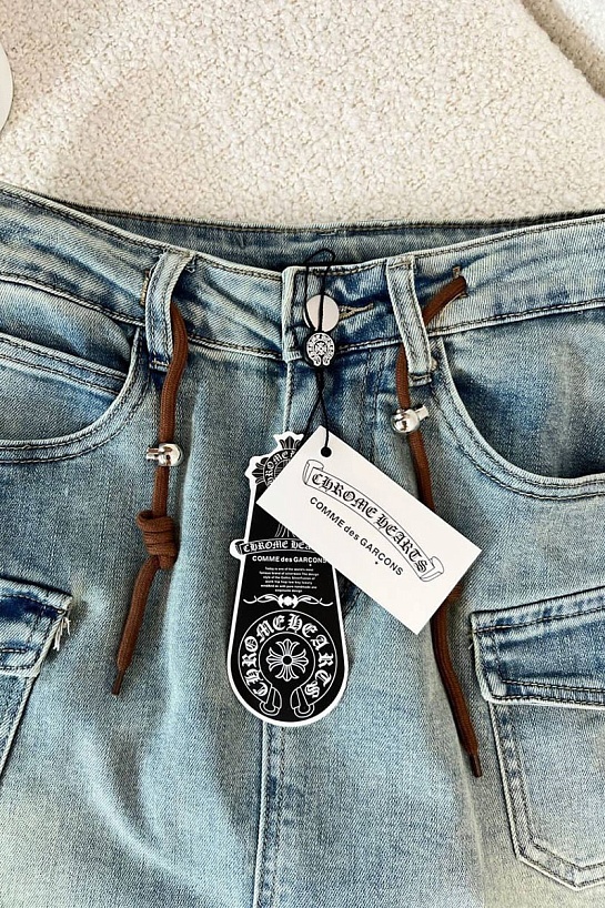 Женская джинсовая юбка Chrome Hearts