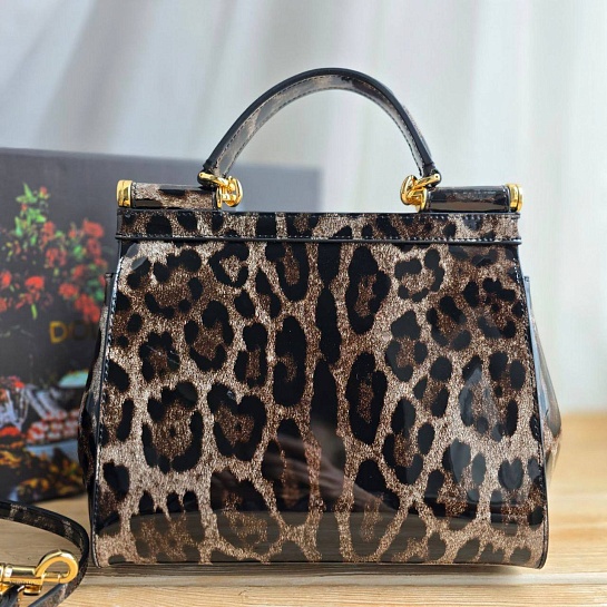 Кожаная сумка Dolce & Gabbana Sicily 25x23 см