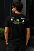 Чёрная футболка Off-White Weed Hands Off logo-print
