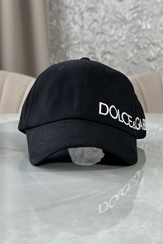 Чёрная бейсболка Dolce & Gabbana embroidered-logo