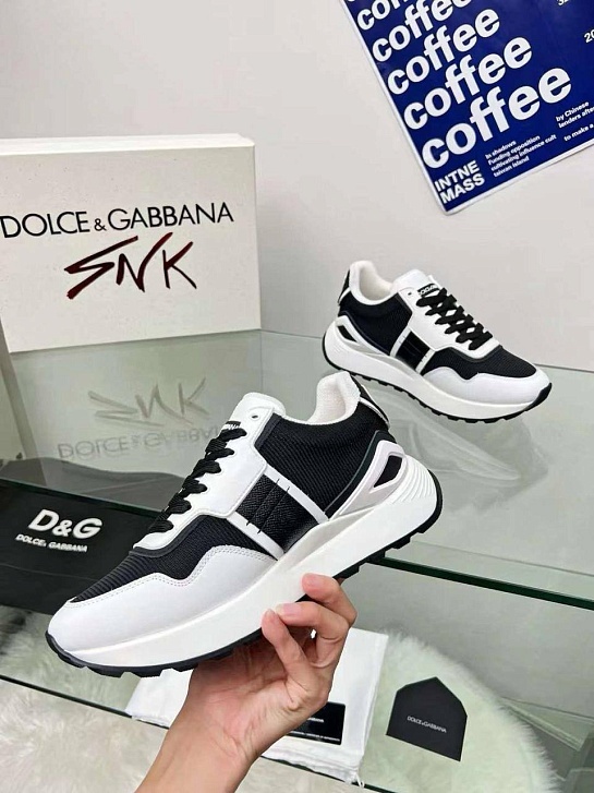 Женские комбинированные кроссовки Dolce & Gabbana - Black / White
