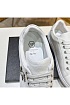Мужские кожаные кроссовки Philipp Plein белого цвета