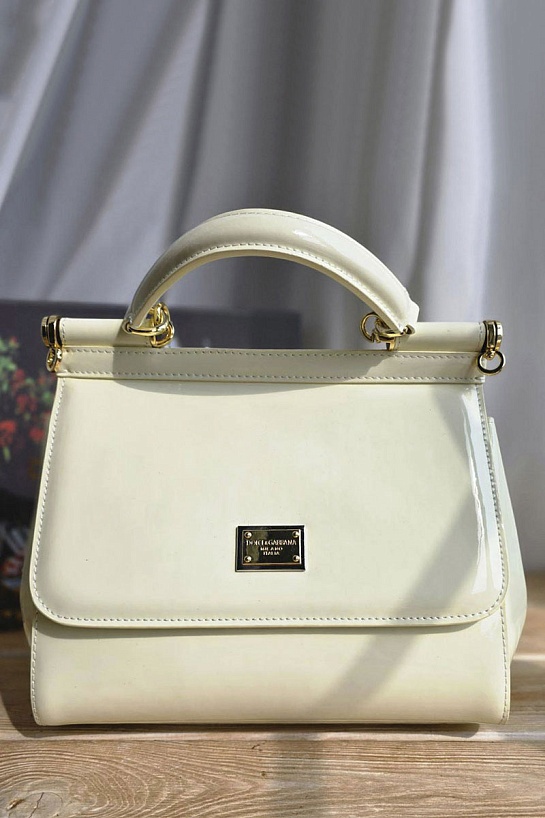 Кожаная сумка Dolce & Gabbana Sicily 25x19 см