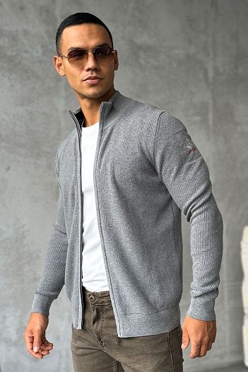 Мужская кофта Paul & Shark zip-up - Grey   