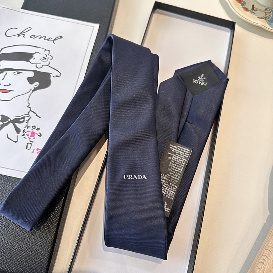 Галстук Prada premium 150x7 см - Navy