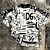 Белая оверсайз футболка Dolce & Gabbana graffiti-print