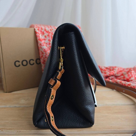 Кожаная сумка Coccinelle Dorian Tricolor 24x16 см