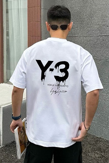 Белая футболка Y-3 Yohji Yamamoto x Adidas Premium   