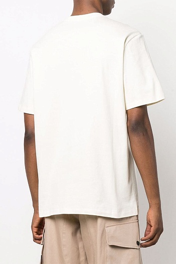 Белая оверсайз футболка MSGM Crab-print   