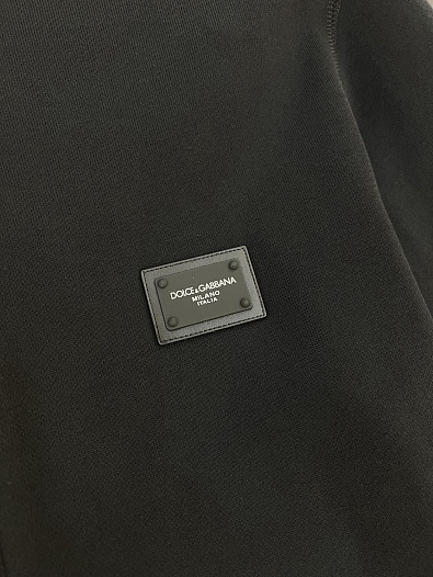 Чёрная кофта на молнии Dolce & Gabbana premium   