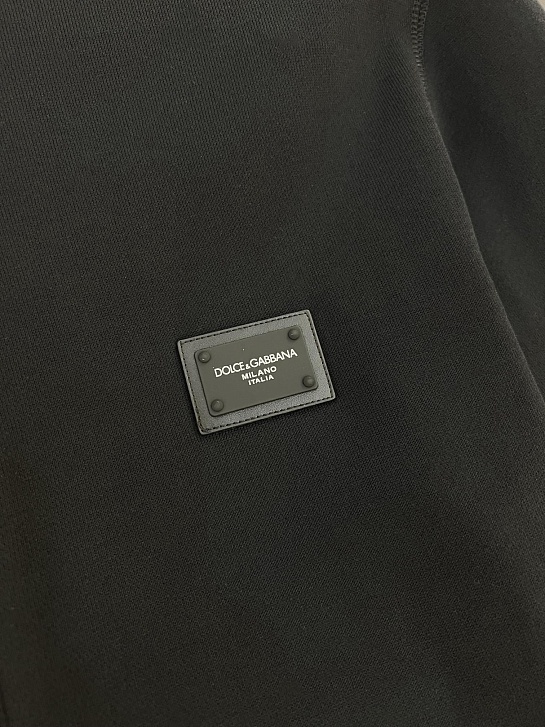 Чёрная кофта на молнии Dolce & Gabbana premium