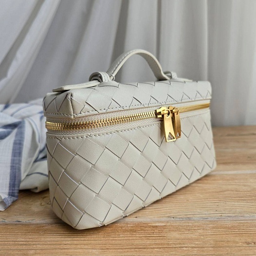 Женская сумка Bottega Veneta 20x11 см - White   