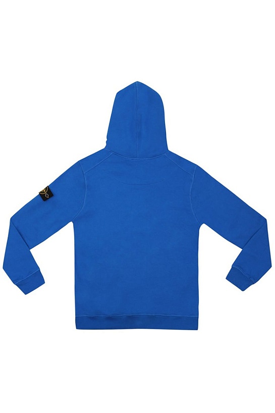 Худи белого цвета Stone Island compass-patch