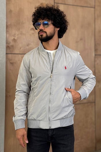 Мужской серый бомбер Роlо Ralрh Lаurеn   