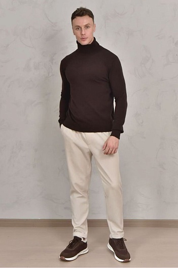 Мужская водолазка Loro Piana Premium - Coffee   