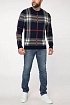 Мужская синяя кофта Burberry check pattern