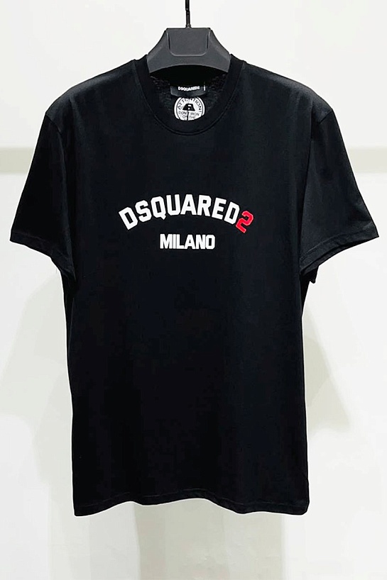 Чёрная футболка Dsquared2 Milano logo-print