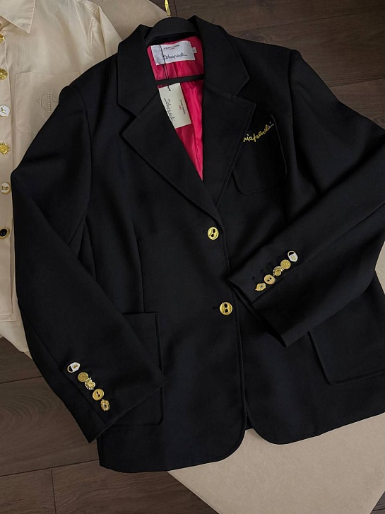 Чёрный женский пиджак Schiaparelli premium