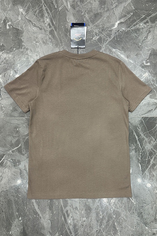 Футболка бежевого цвета Paul & Shark logo-patch