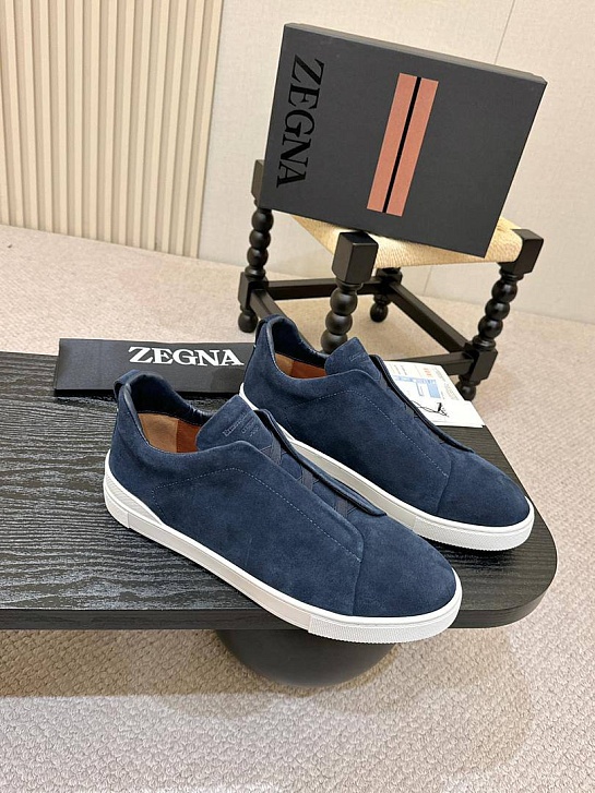 Мужские кроссовки Ermenegildo Zegna Triple Stitch - Navy
